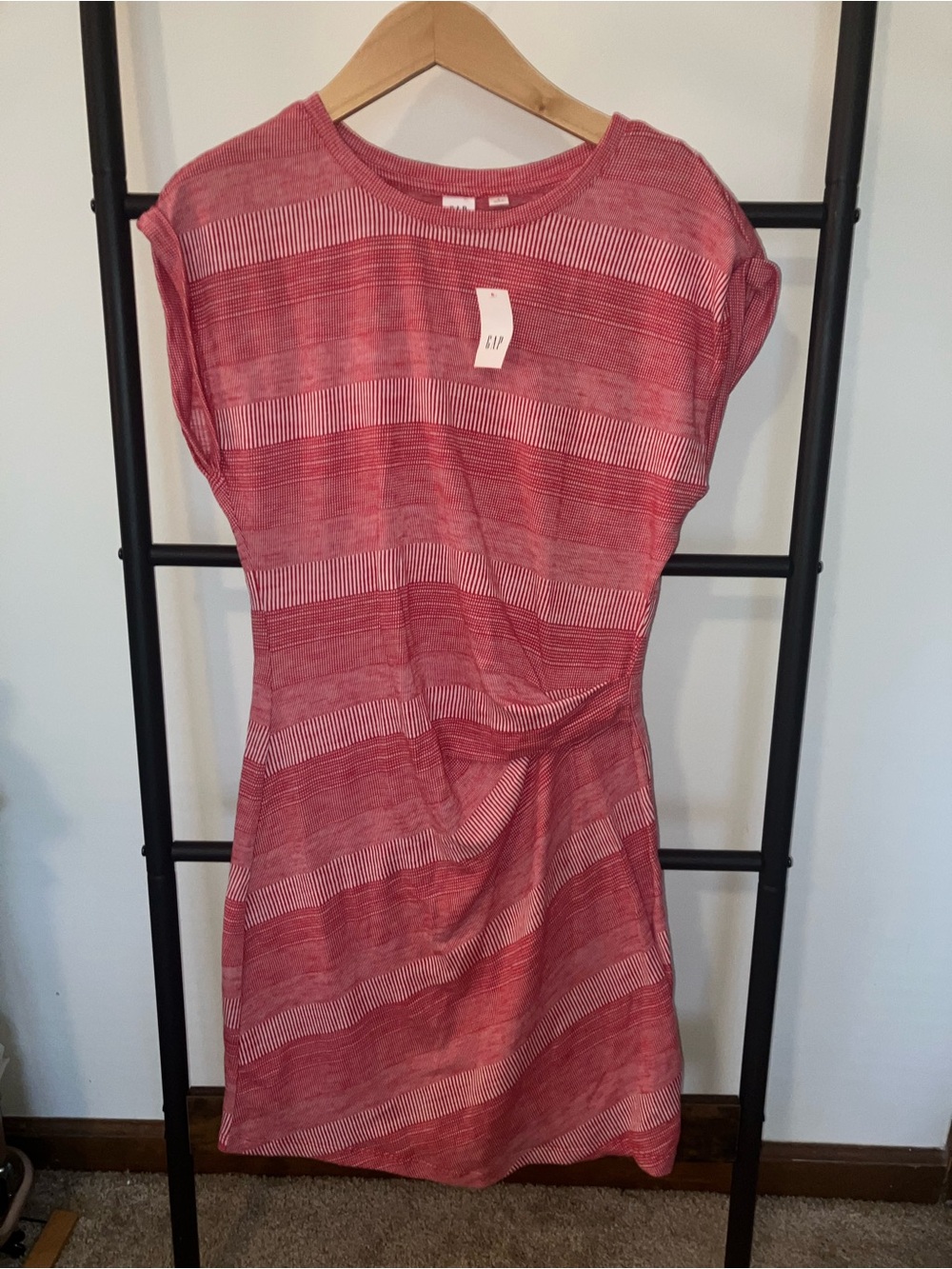 GAP Pink Striped Mini Dress